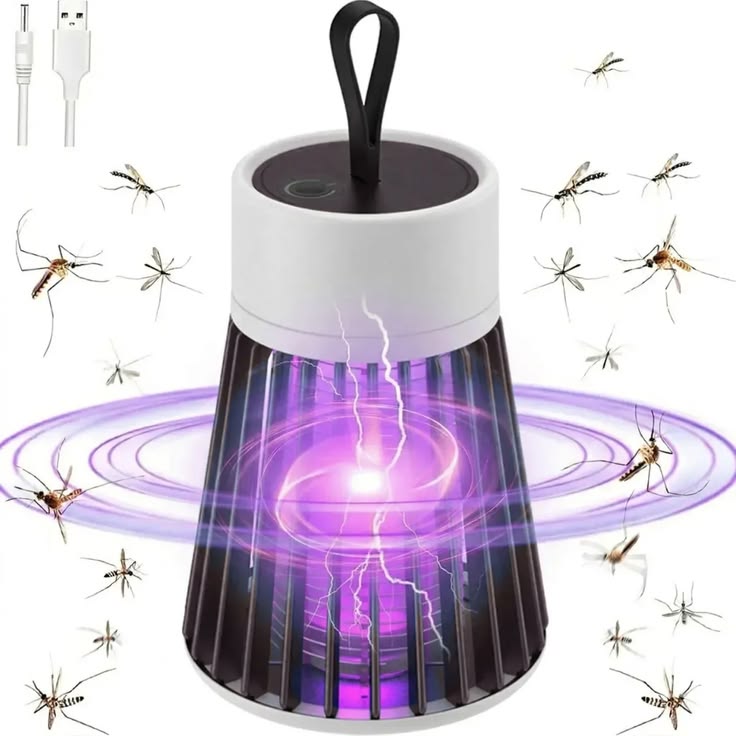 360° UV Mosquito Killer Lamp – Electric Bug Zapper with USB Charging